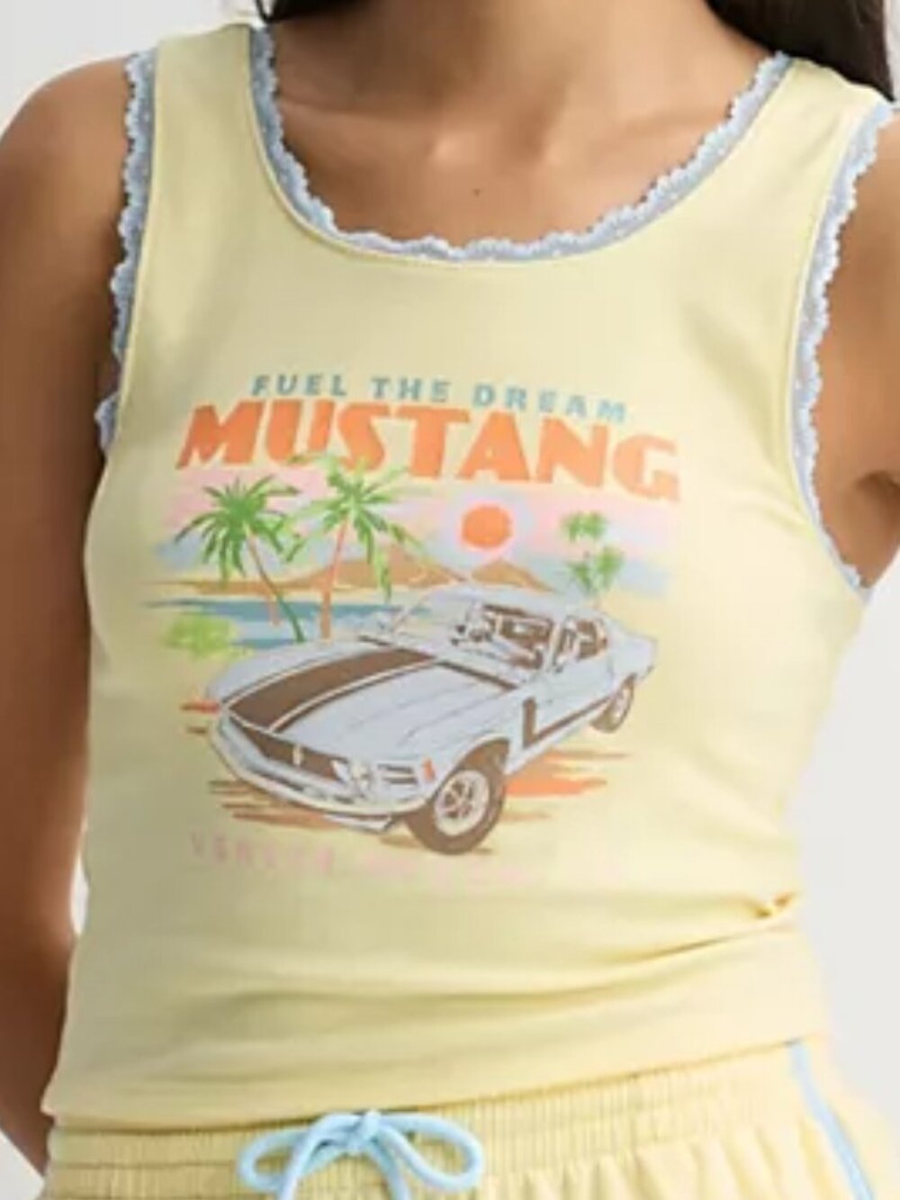 Juniors' Ford Mustang Graphic Tank Top, S